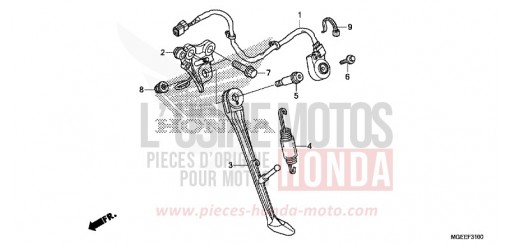 BEQUILLE VFR1200FF de 2015